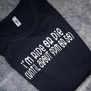 Funny Ride Or Die Tshirt Lazy Sleep Custom